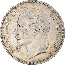 Coin, France, Napoleon III, 5 Francs, 1868, Strasbourg, VF(20-25), Silver