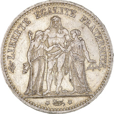 Monnaie, France, Hercule, 5 Francs, 1874, Bordeaux, Error / fauté, TTB, Argent