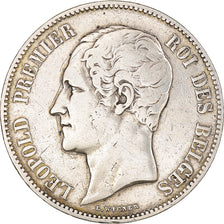 Monnaie, Belgique, Leopold I, 5 Francs, 5 Frank, 1851, TB, Argent, KM:17