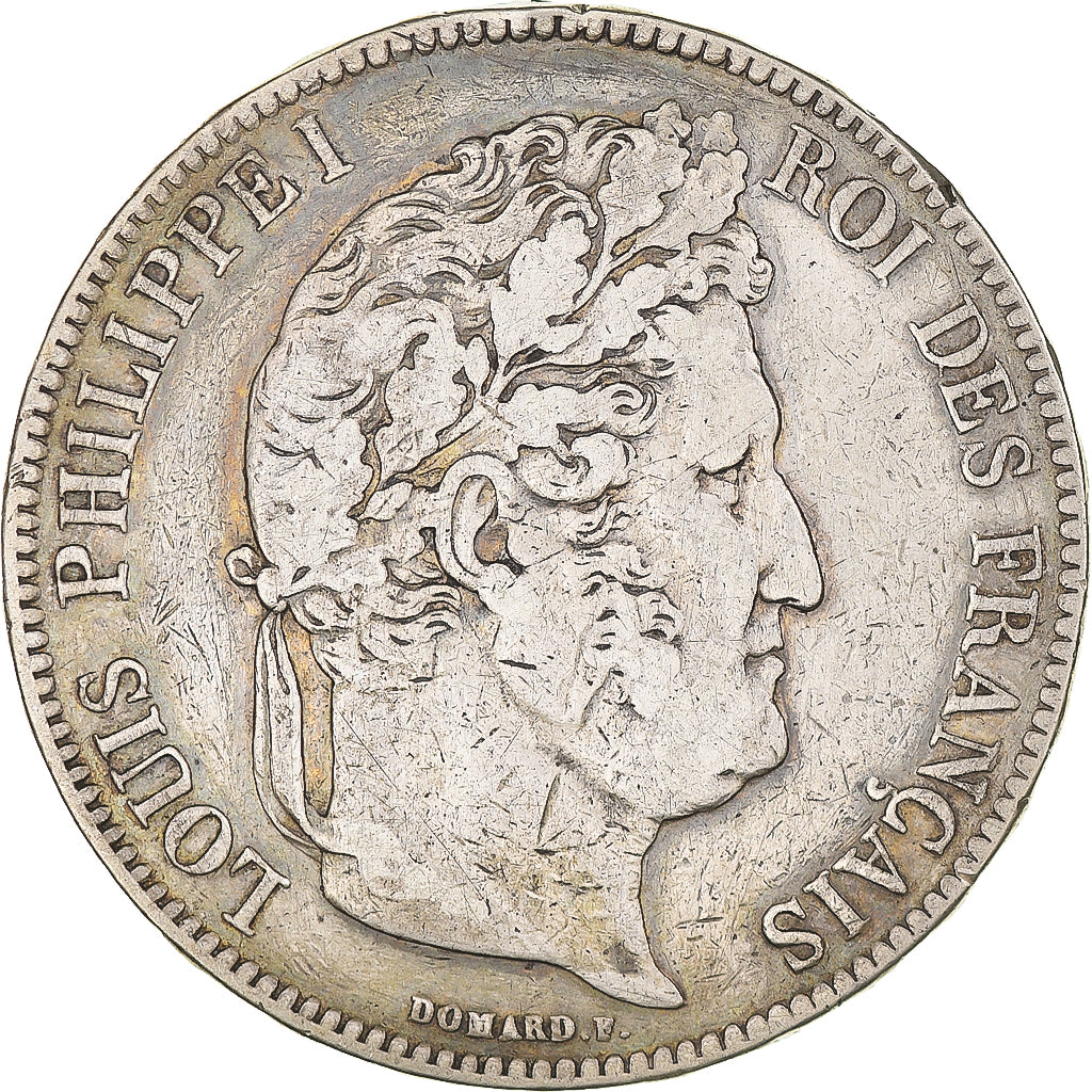 Monnaie, France, Louis-Philippe, 5 Francs, 1837, Bordeaux, TB+, Argent