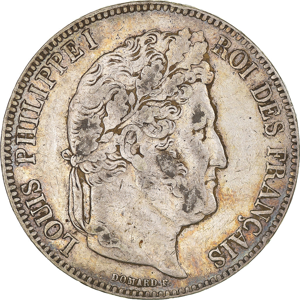Coin, France, Louis-Philippe, 5 Francs, 1843, Bordeaux, VF(20-25), Silver