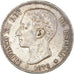 Coin, Spain, Alfonso XII, 5 Pesetas, 1876, EF(40-45), Silver, KM:671