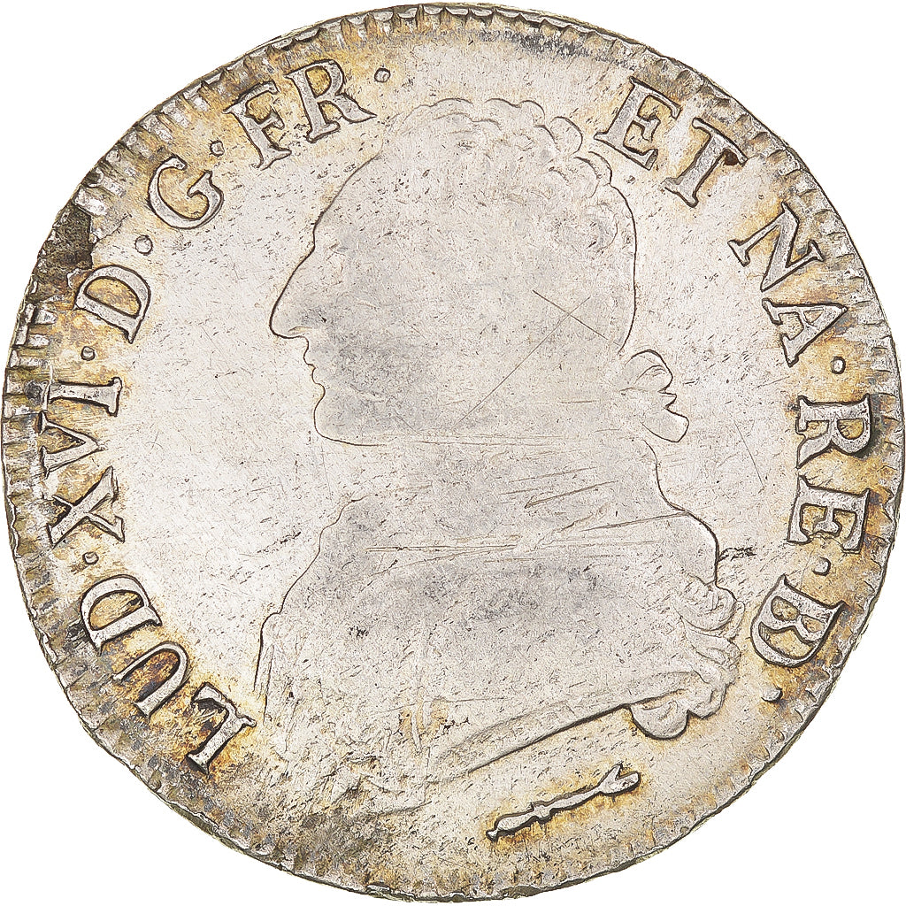 Münze, Frankreich, Louis XVI, Écu de Béarn aux branches d'olivier, Ecu, 1784
