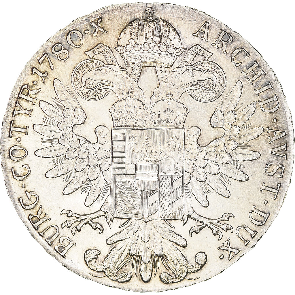 Coin, Austria, Maria Theresa, Thaler, 1780, Vienna, Restrike, MS(63), Silver