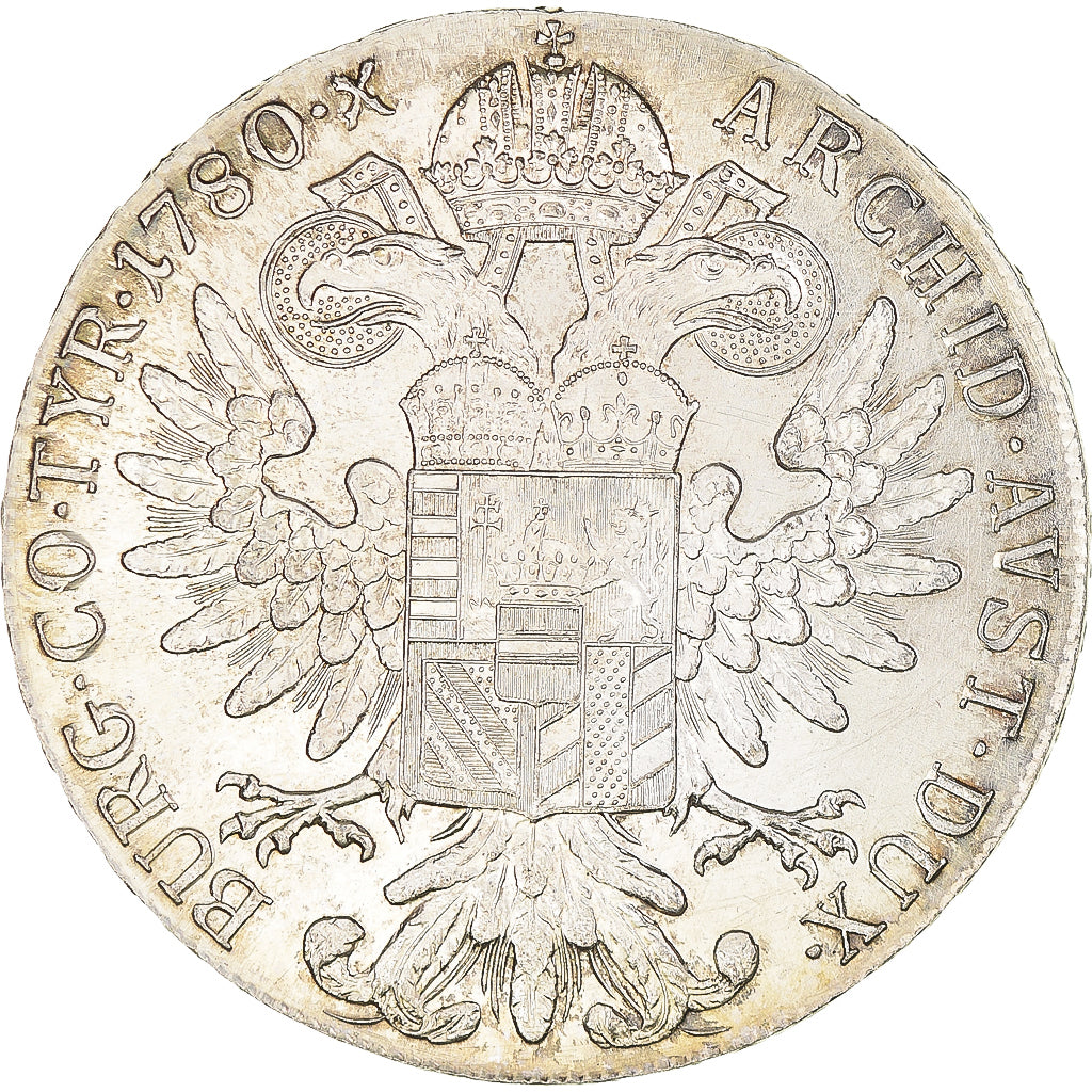 Coin, Austria, Maria Theresa, Thaler, 1780, Vienna, Restrike, MS(63), Silver