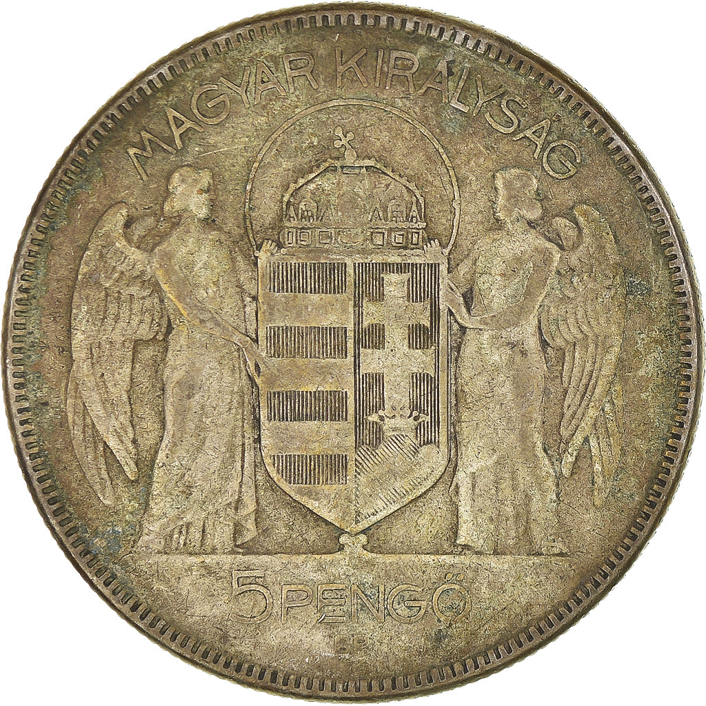 Coin, Hungary, 5 Pengö, 1930, Budapest, VF(30-35), Silver, KM:512.1