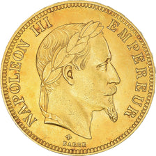 Münze, Frankreich, Napoleon III, 100 Francs, 1869, Strasbourg, SS+, Gold