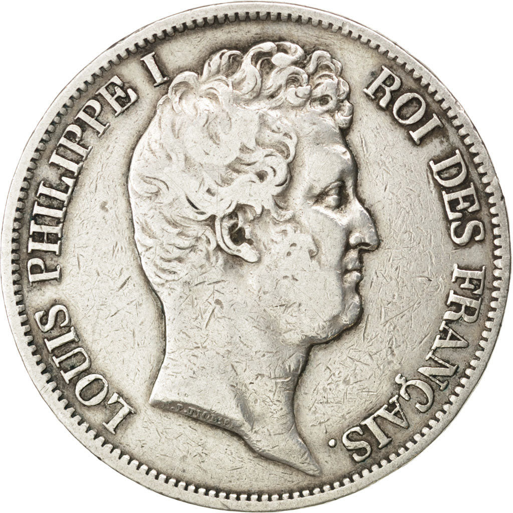 FRANCE, Louis-Philippe, 5 Francs, 1831, Lille, KM #736.3, VF(20-25), Silver,...