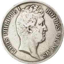 FRANCE, Louis-Philippe, 5 Francs, 1831, Lille, KM #736.3, VF(20-25), Silver,...