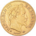 Moneta, Francja, Napoleon III, 10 Francs, 1863, Paris, VF(30-35), Złoto