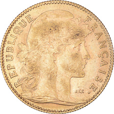 Moeda, França, Marianne, 10 Francs, 1911, Paris, EF(40-45), Dourado, KM:846