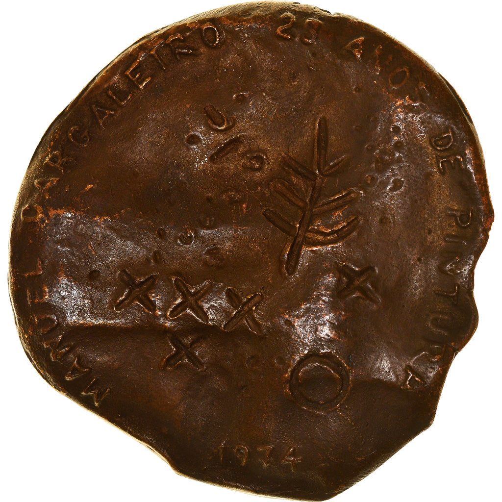 Portugal, Médaille, Manuel Cargaleiro, 25 Anos de Pintura, Arts & Culture
