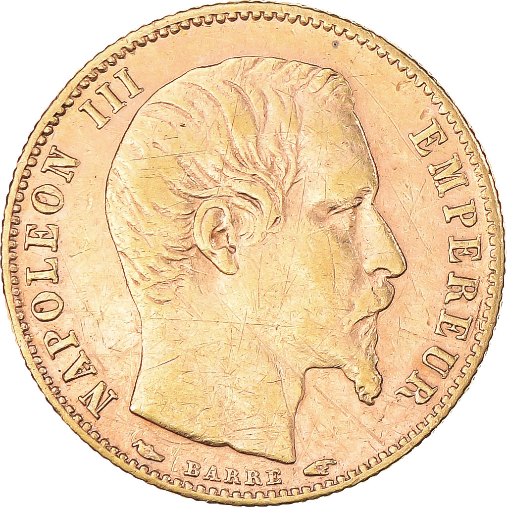 Coin, France, Napoleon III, 5 Francs, 1854, Paris, Petit module, VF(30-35)