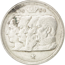 Coin, Belgium, 100 Francs, 100 Frank, 1954, EF(40-45), Silver, KM:138.1