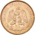 Coin, Mexico, 2 Pesos, 1945, Mexico City, MS(60-62), Gold, KM:461