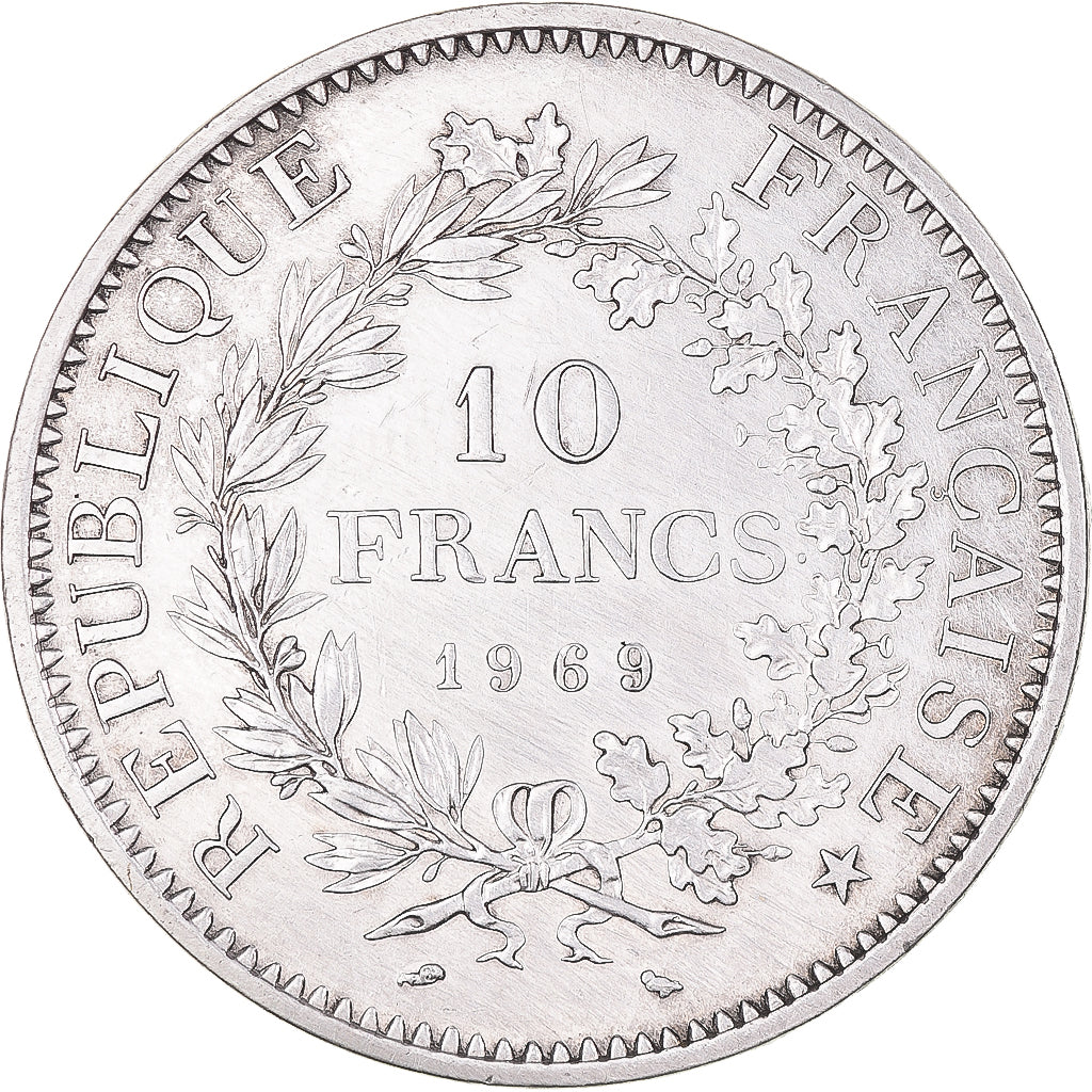 Coin, France, Hercule, 10 Francs, 1969, Paris, AU(50-53), Silver, KM:932