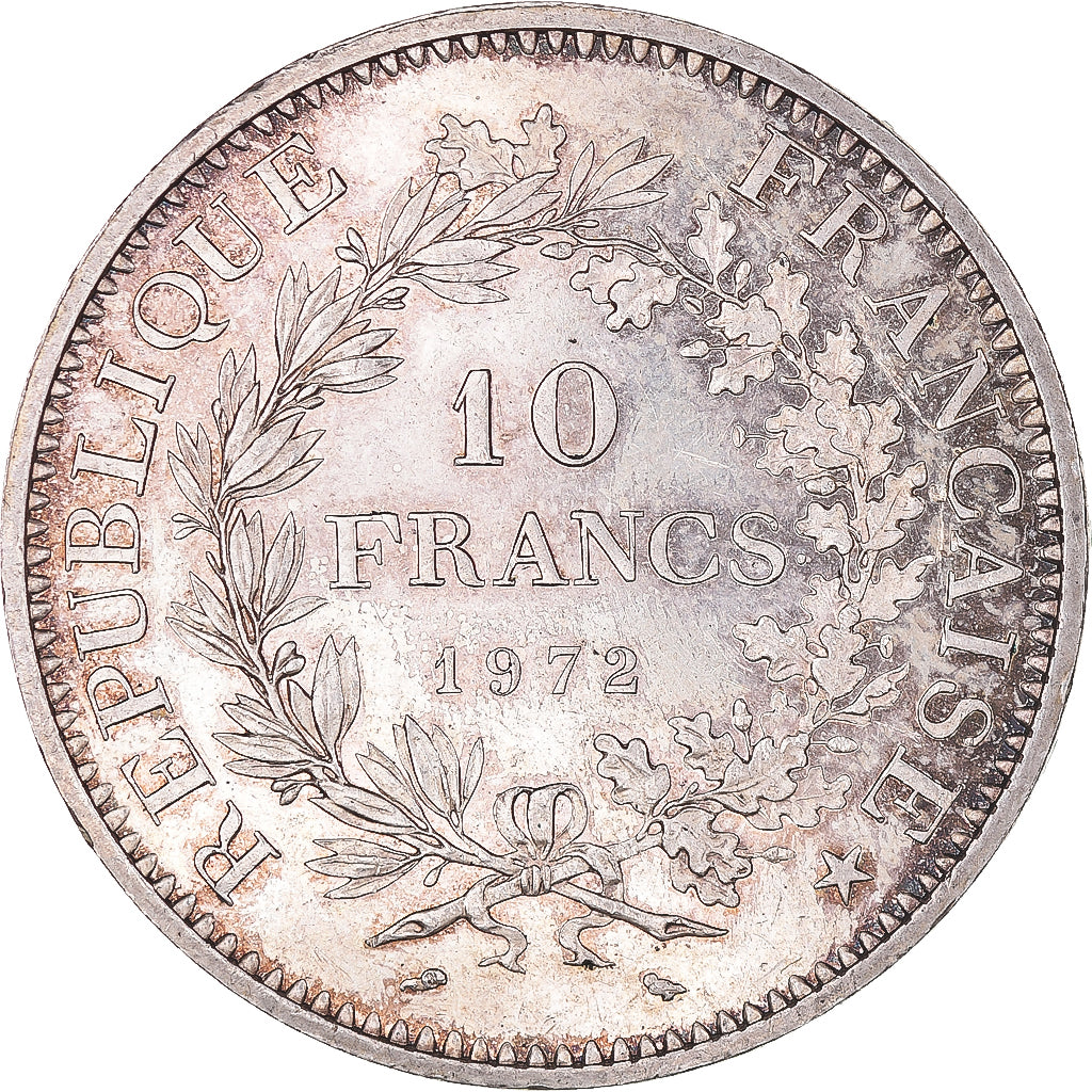 Coin, France, Hercule, 10 Francs, 1972, Paris, MS(63), Silver, KM:932