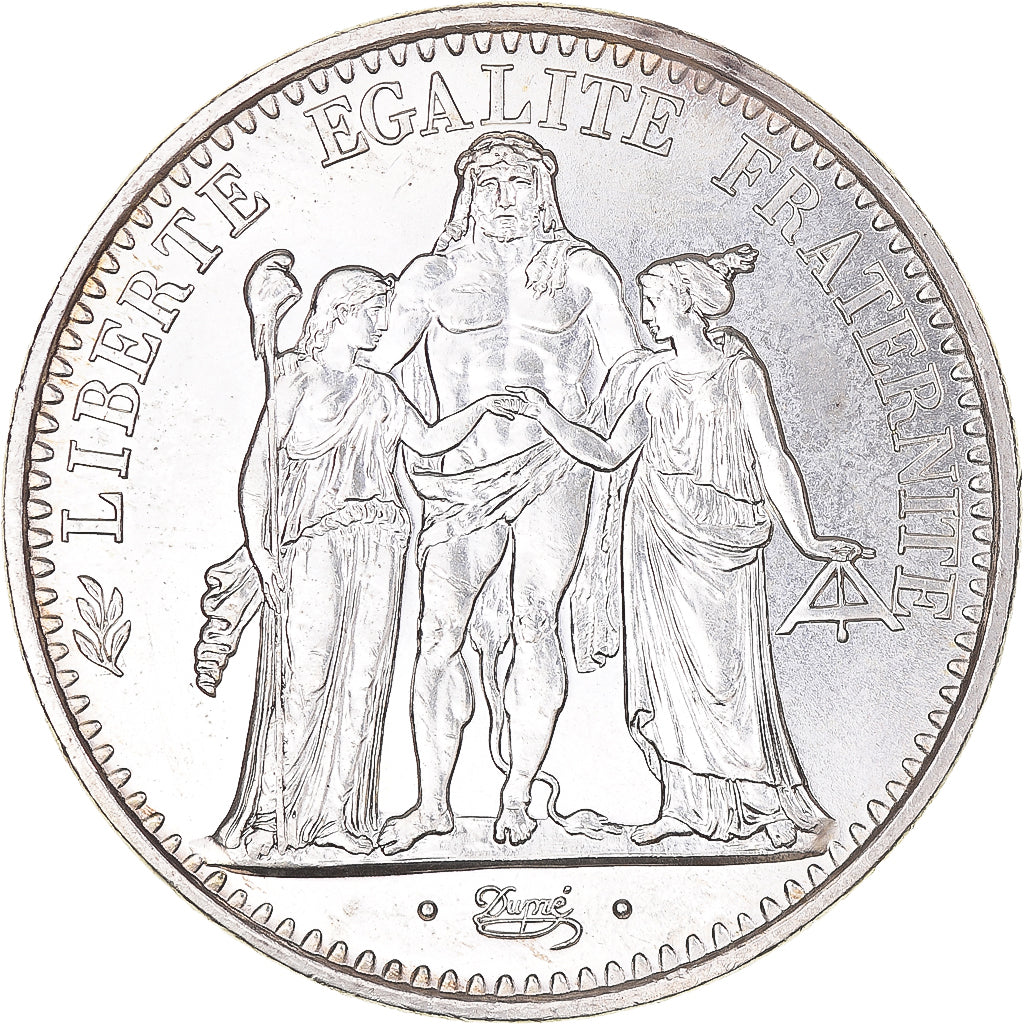 Moeda, França, Hercule, 10 Francs, 1972, Paris, MS(63), Prata, KM:932