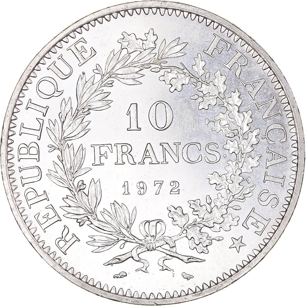 Moneta, Francia, Hercule, 10 Francs, 1972, Paris, SPL, Argento, KM:932