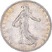 Coin, France, Semeuse, Franc, 1909, Paris, VF(30-35), Silver, KM:844.1