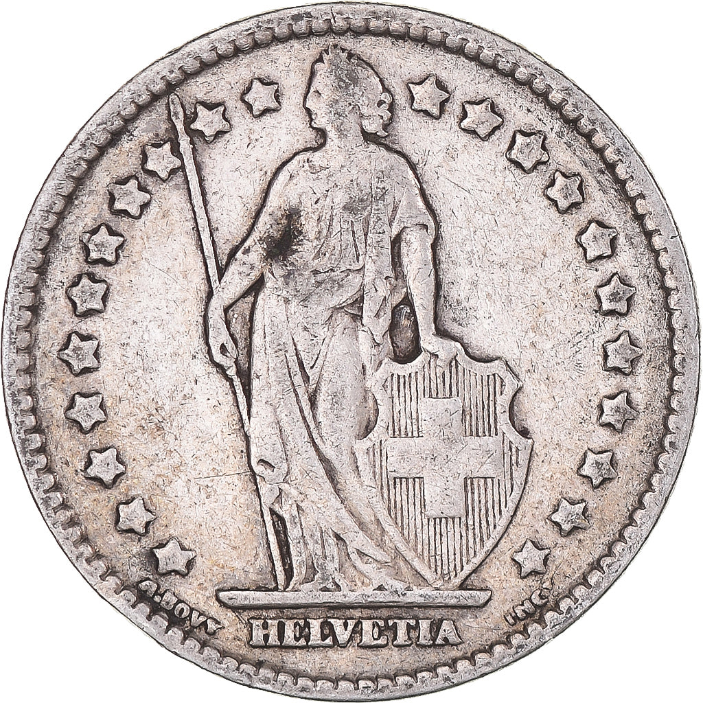 Coin, Switzerland, Franc, 1916, Bern, VF(30-35), Silver, KM:24