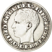 BELGIUM, 50 Francs, 50 Frank, 1958, KM #151.1, EF(40-45), Silver, 29, 12.54