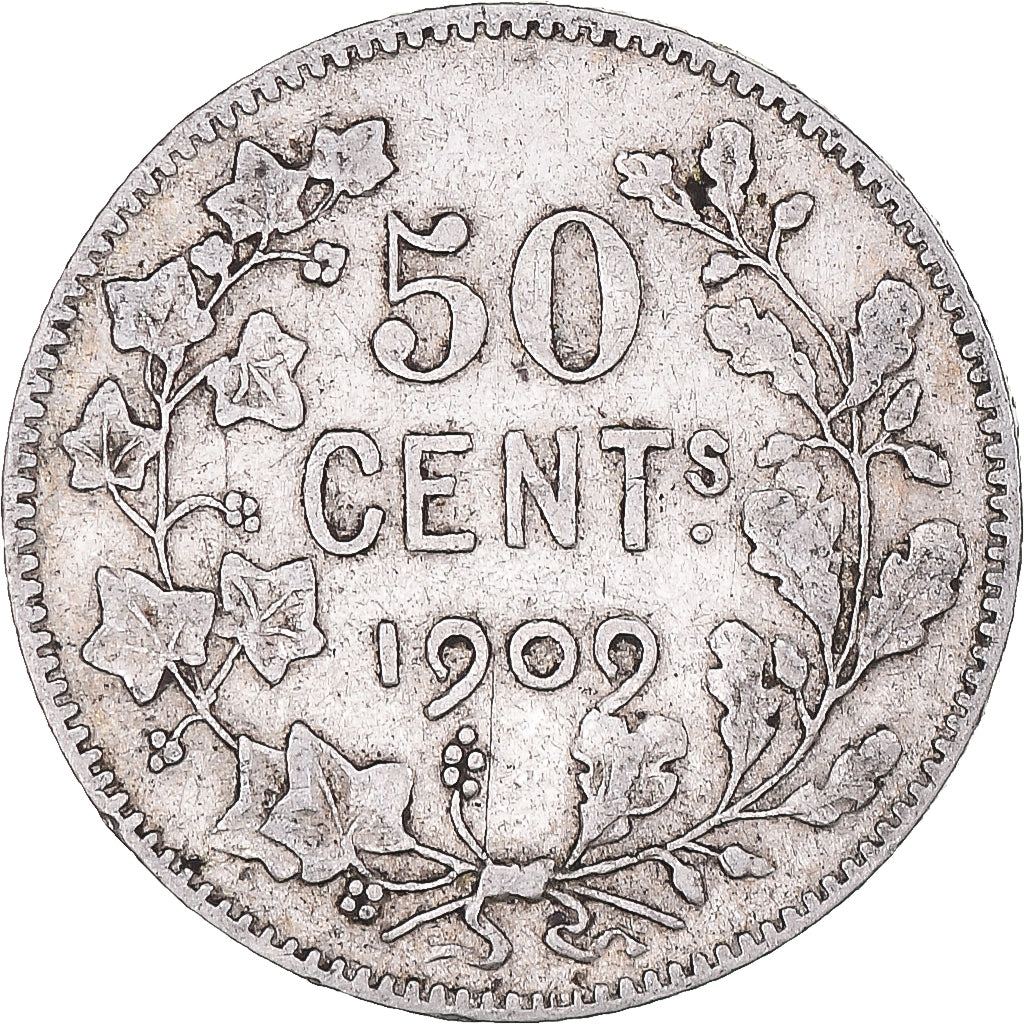 Coin, Belgium, 50 Centimes, 1909, Brussels, VF(30-35), Silver, KM:60.1