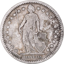 Coin, Switzerland, 2 Francs, 1886, Bern, VF(20-25), Silver, KM:21