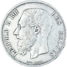 Coin, Belgium, Leopold II, 5 Francs, 5 Frank, 1868, VF(20-25), Silver, KM:24