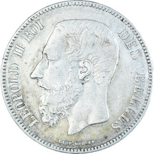 Coin, Belgium, Leopold II, 5 Francs, 5 Frank, 1868, VF(20-25), Silver, KM:24