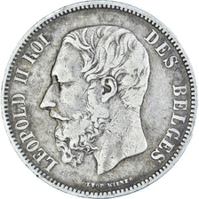 Monnaie, Belgique, Leopold II, 5 Francs, 5 Frank, 1868, TB+, Argent, KM:24