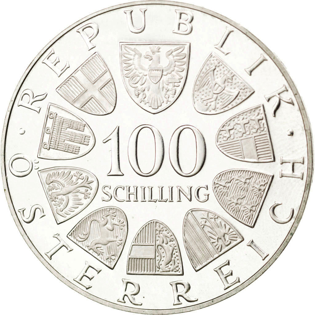 Coin, Austria, 100 Schilling, 1976, AU(55-58), Silver, KM:2930