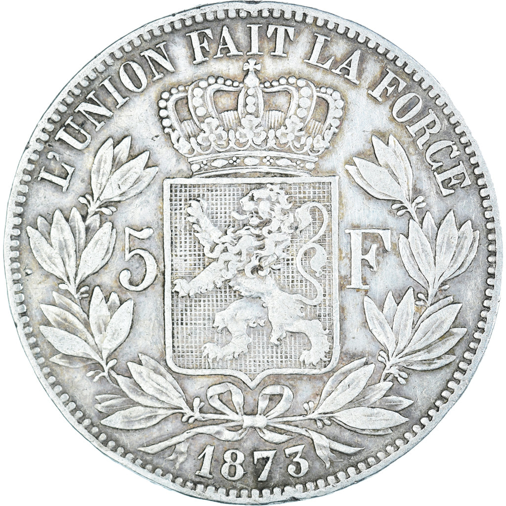 Monnaie, Belgique, Leopold II, 5 Francs, 5 Frank, 1873, TB, Argent, KM:24