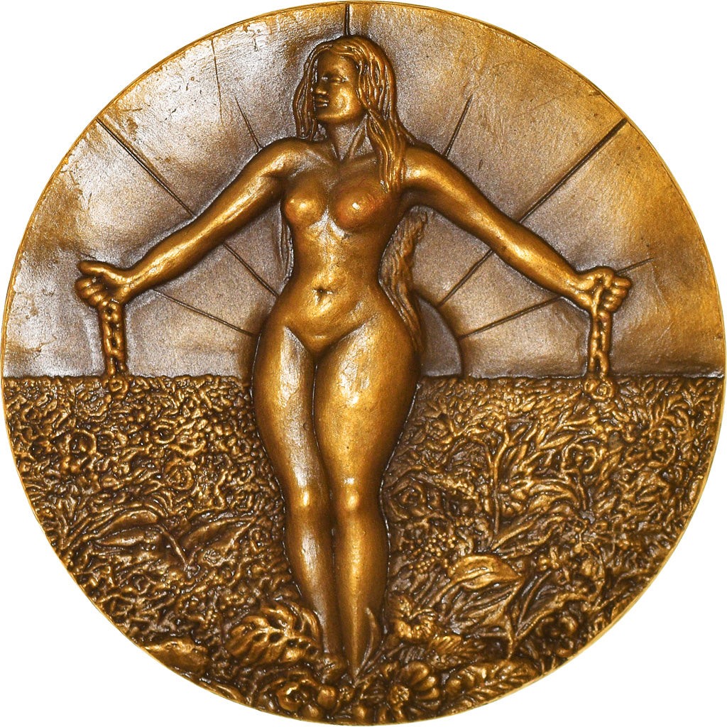 Portugal, Medal, Ano Internacional da Mulher, Lisboa, 1975, Leonel, MS(63)
