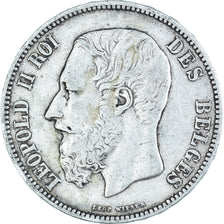 Monnaie, Belgique, Leopold II, 5 Francs, 5 Frank, 1875, TB, Argent, KM:24