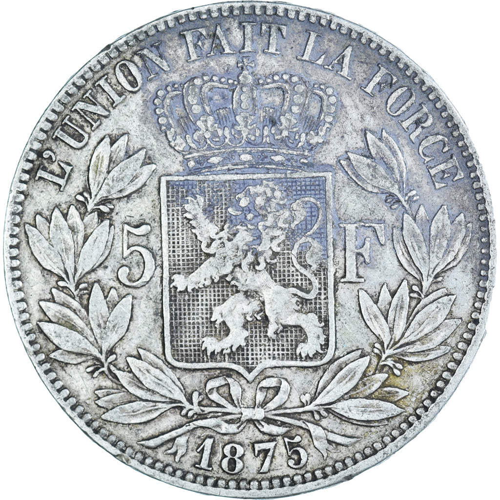 Monnaie, Belgique, Leopold II, 5 Francs, 5 Frank, 1875, TB, Argent, KM:24