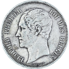 Münze, Belgien, Leopold I, 5 Francs, 5 Frank, 1850, S+, Silber, KM:17