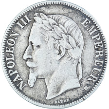 Munten, Frankrijk, Napoleon III, 5 Francs, 1868, Strasbourg, FR, Zilver