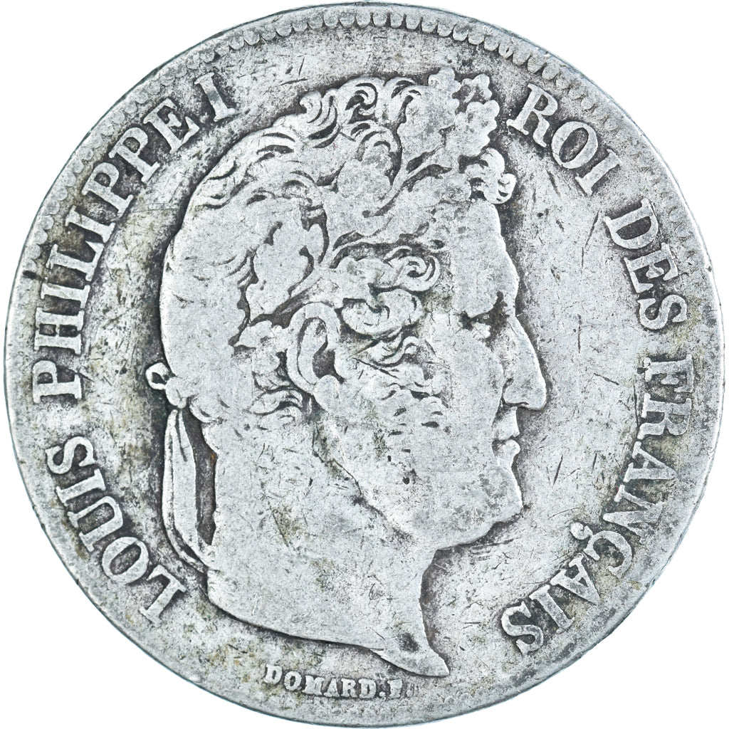 Coin, France, Louis-Philippe, 5 Francs, 1835, Strasbourg, VF(20-25), Silver
