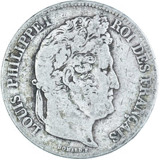 Coin, France, Louis-Philippe, 5 Francs, 1835, Strasbourg, VF(20-25), Silver