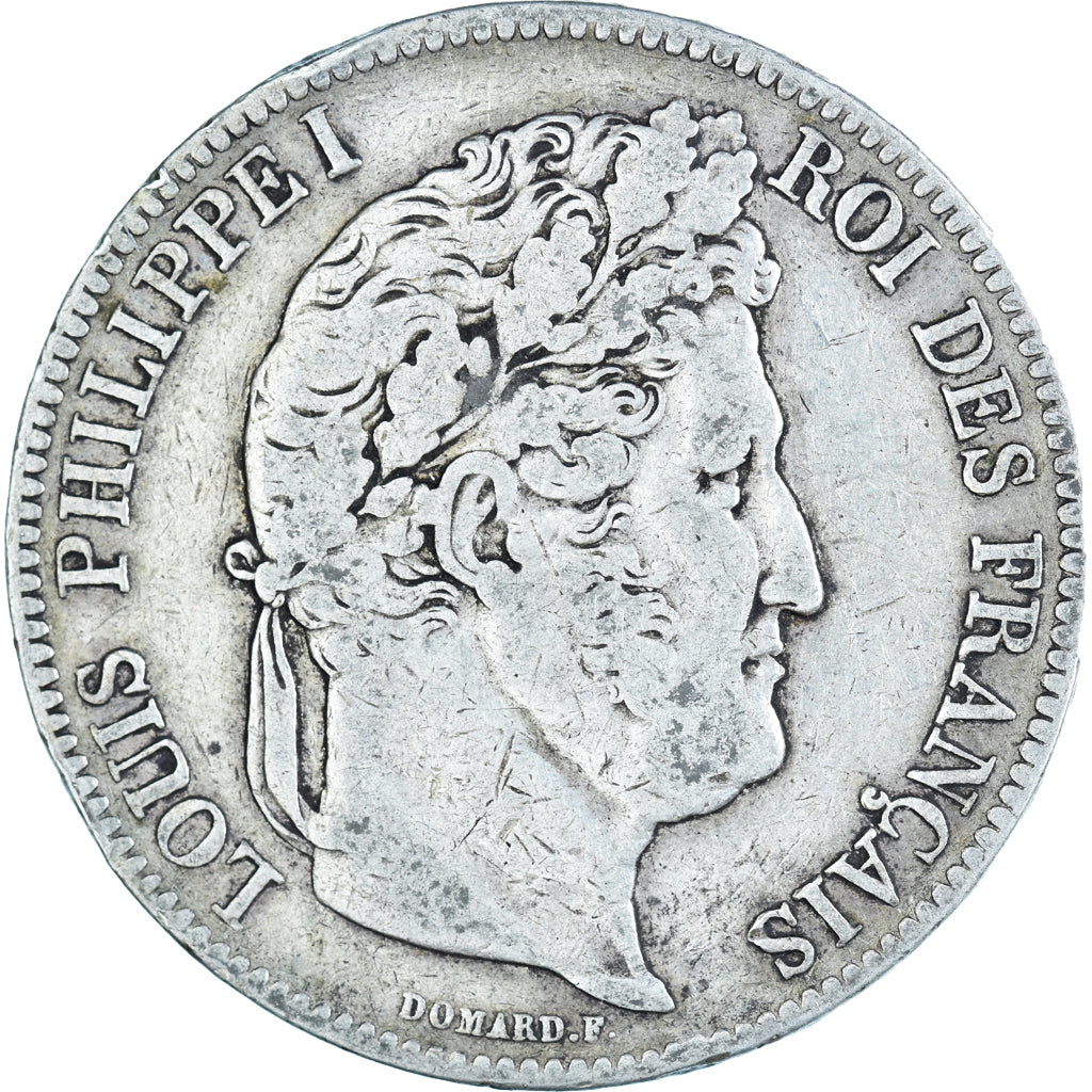 Coin, France, Louis-Philippe, 5 Francs, 1840, Strasbourg, VF(20-25), Silver