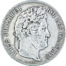 Coin, France, Louis-Philippe, 5 Francs, 1840, Strasbourg, VF(20-25), Silver