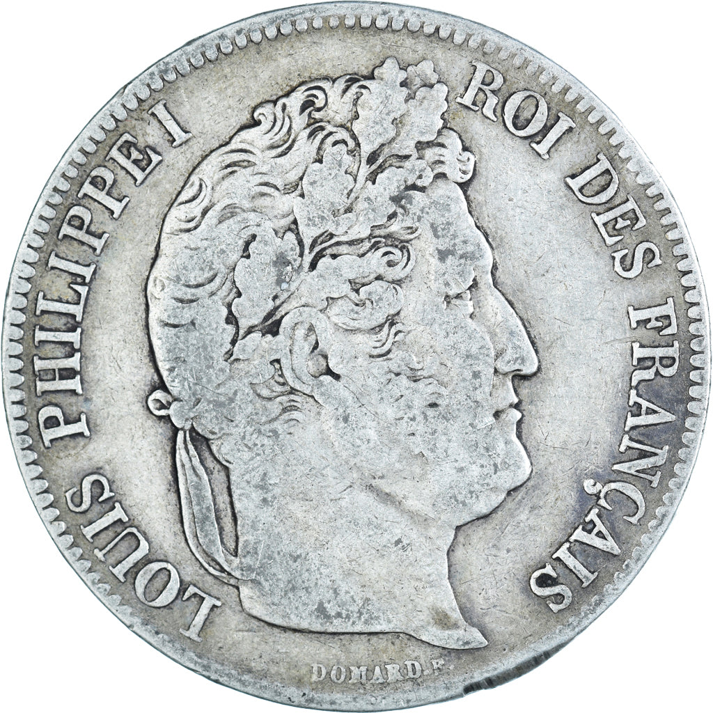 Münze, Frankreich, Louis-Philippe, 5 Francs, 1840, Strasbourg, S, Silber