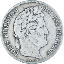 Coin, France, Louis-Philippe, 5 Francs, 1841, Strasbourg, VF(20-25), Silver
