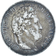 Coin, France, Louis-Philippe, 5 Francs, 1834, Rouen, VF(20-25), Silver