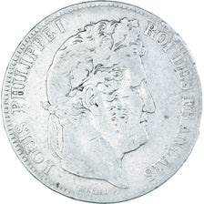 Münze, Frankreich, Louis-Philippe, 5 Francs, 1839, Rouen, S, Silber, KM:749.2