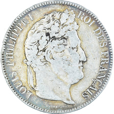 Moneta, Francia, Louis-Philippe, 5 Francs, 1842, Rouen, MB, Argento, KM:749.2