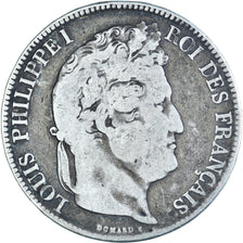 Coin, France, Louis-Philippe, 5 Francs, 1834, Paris, VF(20-25), Silver