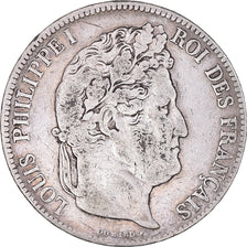 Coin, France, Louis-Philippe, 5 Francs, 1834, Paris, VF(20-25), Silver
