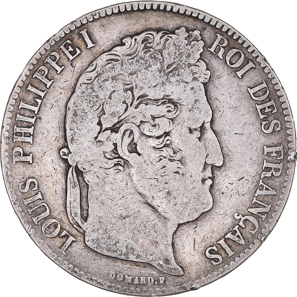 Monnaie, France, Louis-Philippe, 5 Francs, 1837, Paris, TB, Argent, Gadoury:678